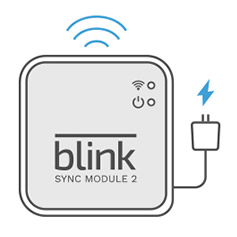 Plug into an outlet and sync module to wifi